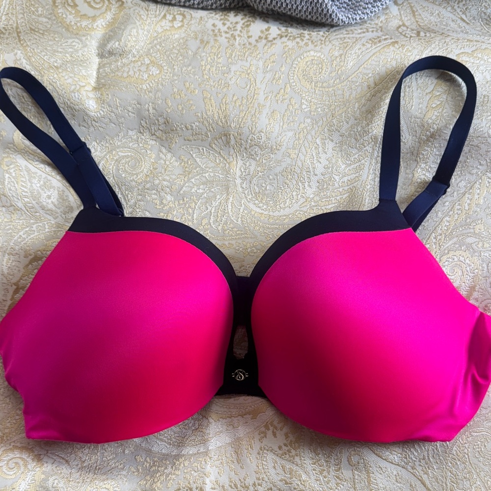 Two tone pink and navy blue VS bra - never worn